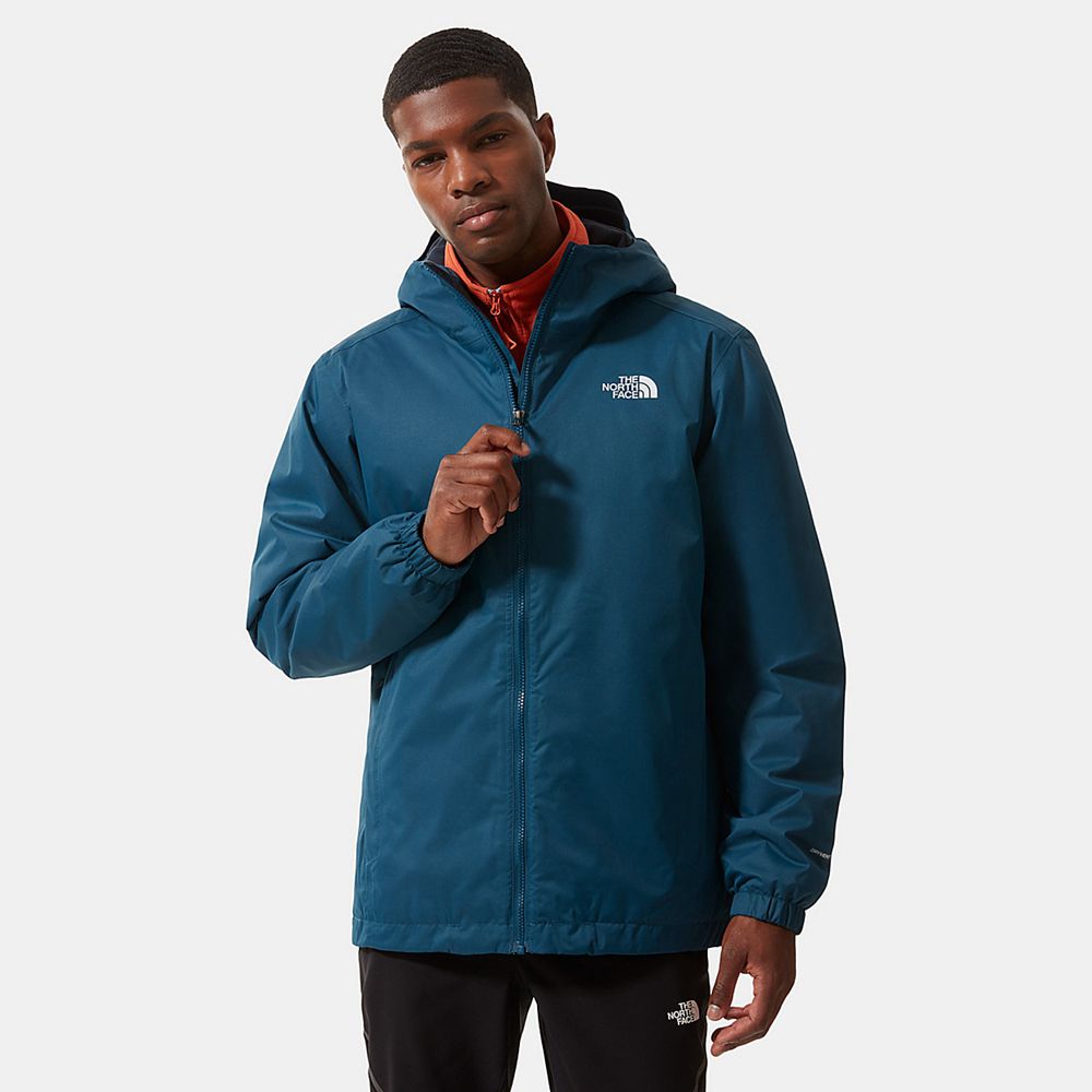 The North Face Insulated Jacket Mens Australia - The North Face Quest Blue Black / White Hiking (UIL